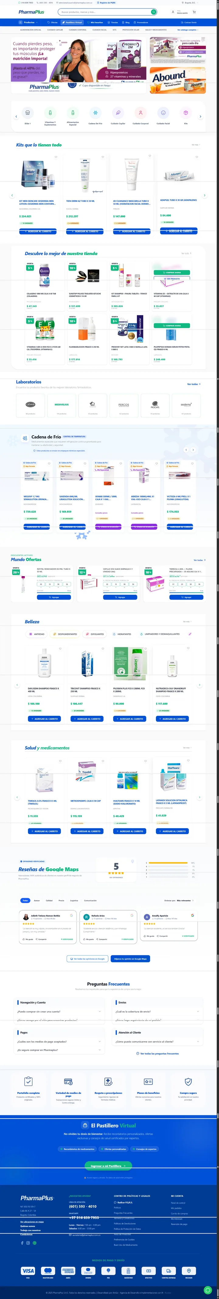 PharmaPlus · tienda headless