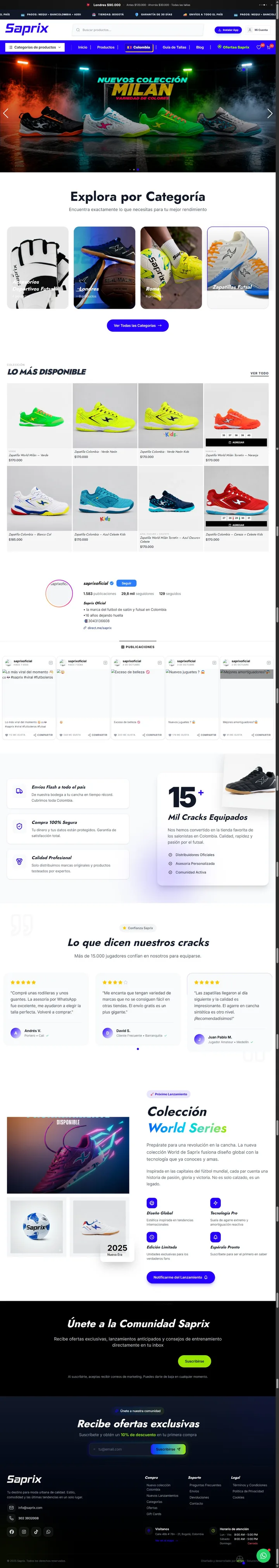 Saprix · tienda headless